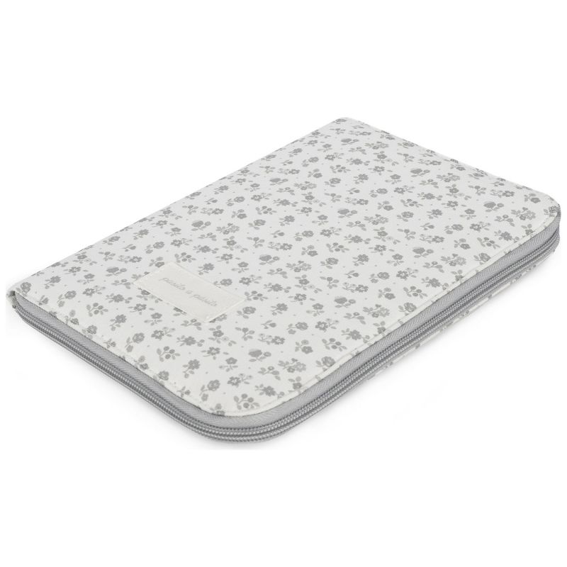 Protège carnet de santé Little Bloom Fleurs Gris Pasito a pasito Produit 4