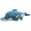 Grande peluche Tofou le dauphin maman et bébé bleu (50 cm)  par Les Déglingos