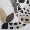 Tapis rectangulaire Little Jaguar Ivoire (80 x 125 cm)  par Nattiot