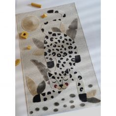 Tapis rectangulaire Little Jaguar Ivoire (80 x 125 cm)