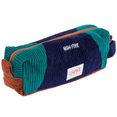 Trousse scolaire en velours High Five Chamaye