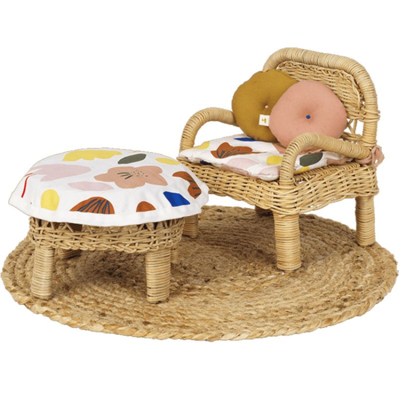 Tapis, coussins et nappe pour poupée Fabelab