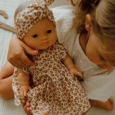Tenue pour poupée robe Léopard