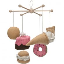 Mobile décoratif en bois Candy rose (25 cm)  par Kids Depot