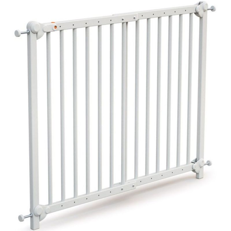 Barrière de sécurité extensible en bois de hêtre Essentiel blanc AT4