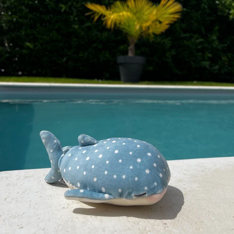 Porte-clé peluche Nemu Nemu Jinbe le Requin baleine (17 cm) Trousselier Ambiance 8