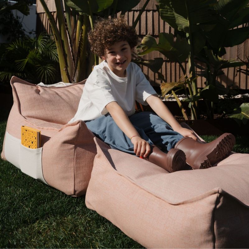 Pouf Ottoman Square Seashell Outdoor Wigiwama Ambiance 5