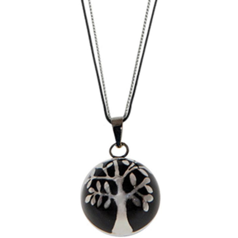 Bola sur cordon Estrella Color noir (argent 925°) Nativee