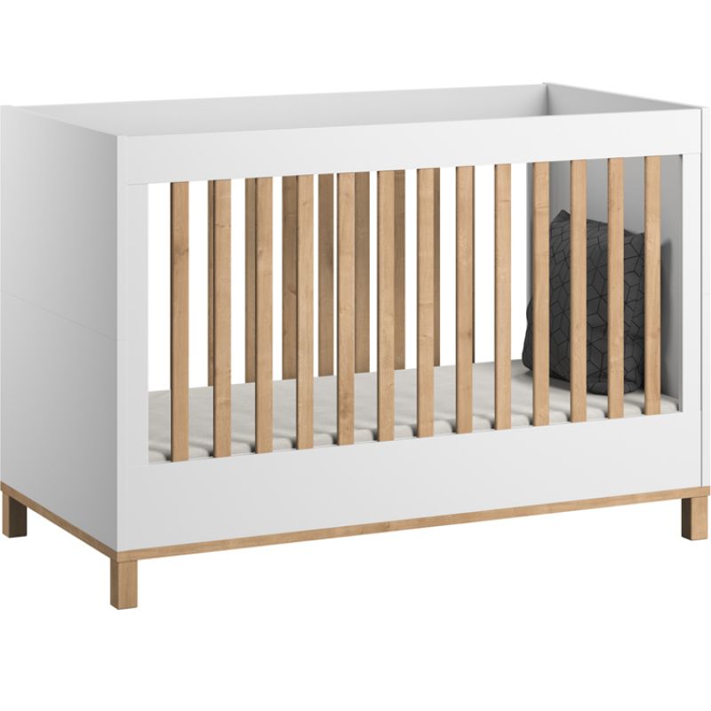 Lit bébé Altitude blanc-bois (60 x 120 cm) Vox
