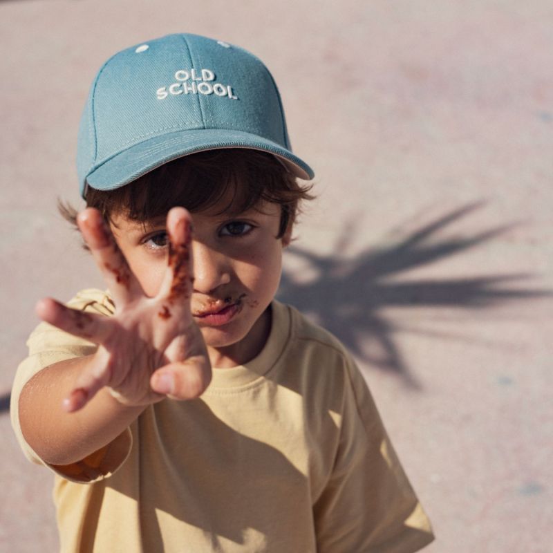 Casquette enfant Old School bleu (7-12 ans) Chamaye Ambiance 2