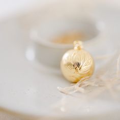 Bola de grossesse Nymphéa chaîne (or jaune 18 carats) - Pleine Lune
