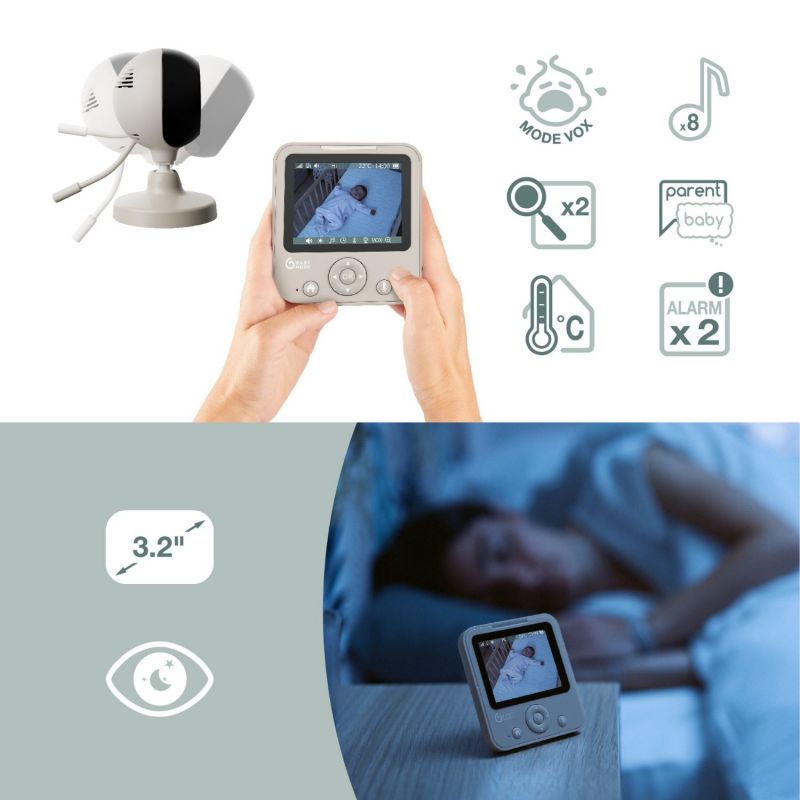 Babyphone vidéo Yoo Start Babymoov Ambiance 6
