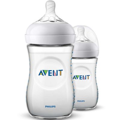 Lot de 2 biberons Natural (260 ml) Philips AVENT