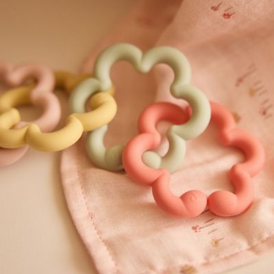 Lot de 3 mini langes Pretty Picnic (31 x 31 cm)