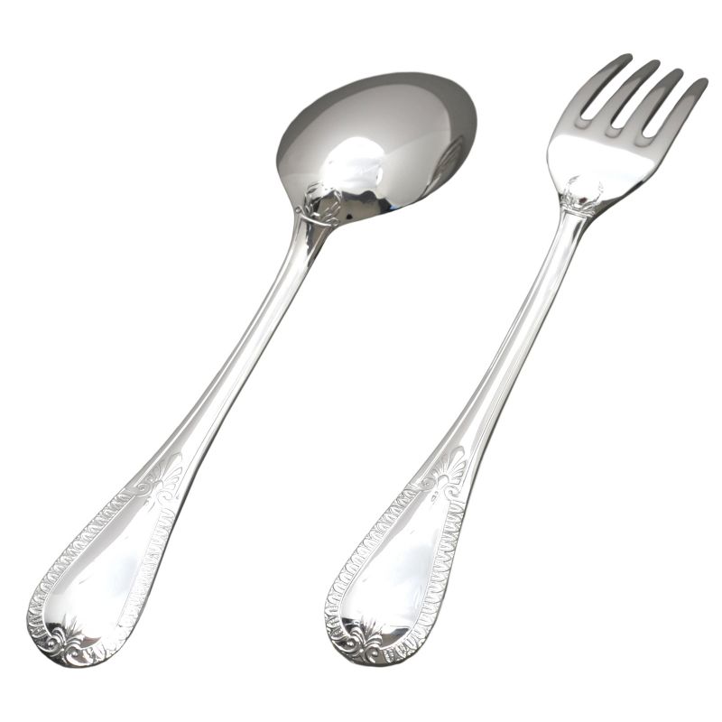 Set 2 couverts bébé Aiglon personnalisable dans son coffret (métal argenté) Daniel Crégut