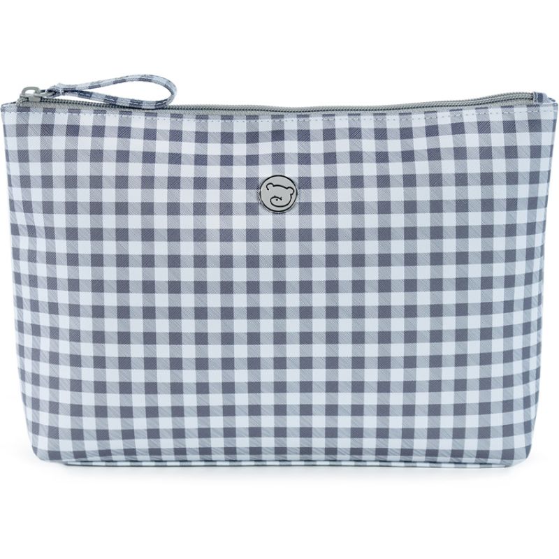 Trousse de toilette Together Vichy bleu et gris Pasito a pasito