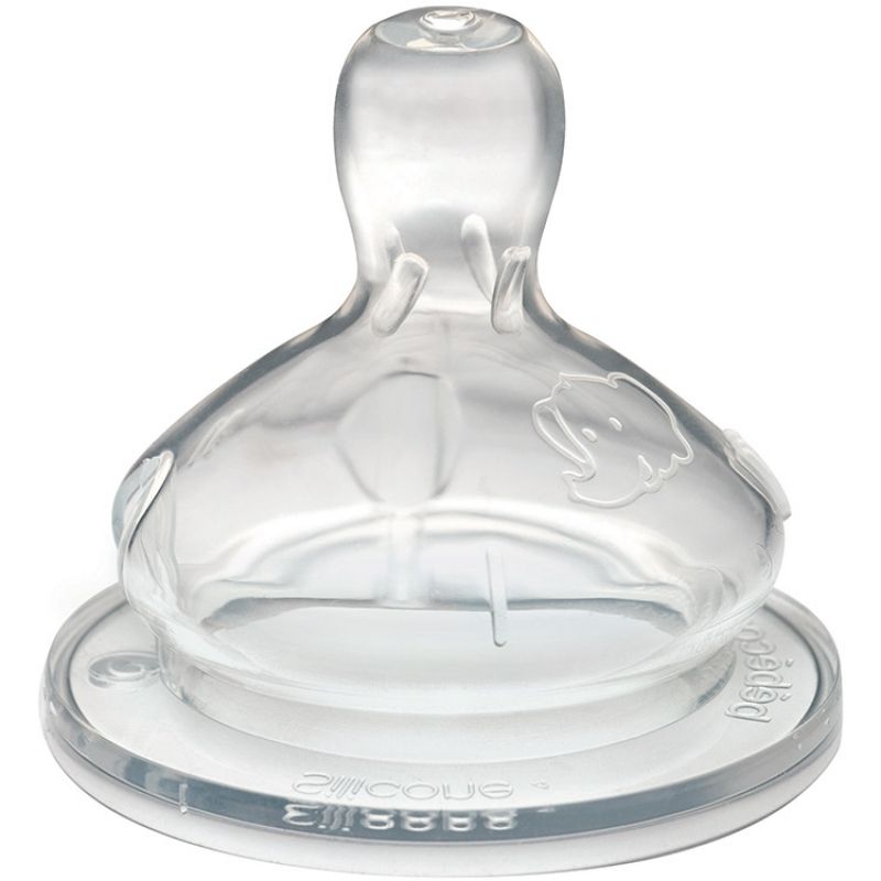Lot de 2 tétines anatomiques Maternity base large silicone (débit lent) Bébé Confort