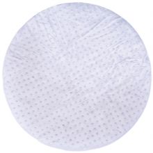 Tapis de jeu réversible en coton Etoiles Minky gris (120 cm)  par BB & Co