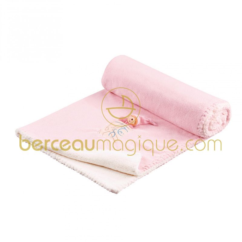 Couverture rose Plume Kaloo