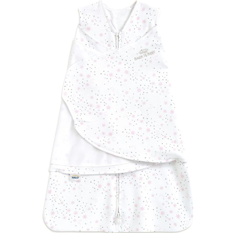 Couverture d'emmaillotage 3 en 1 étoile rose TOG 1,5 (0-3 mois) Halo