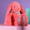 Peluche Lapin Fleurette Corail (35 cm) Doudou et Compagnie Ambiance 3