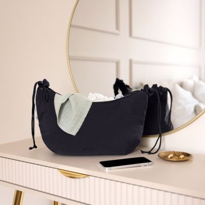 Sac banane à langer Lunua noir