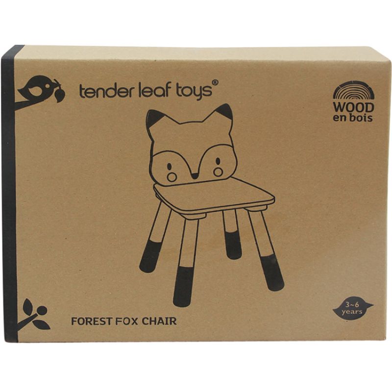 Chaise enfant renard en bois Tender Leaf Packaging 5