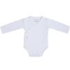 Body manches longues en coton bio Pure blanc (Naissance)  par Baby's Only