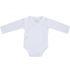 Body manches longues en coton bio Pure blanc (Naissance) - Baby's Only