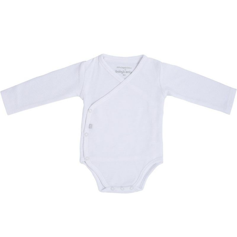 Body manches longues en coton bio Pure blanc (Naissance) Baby's Only