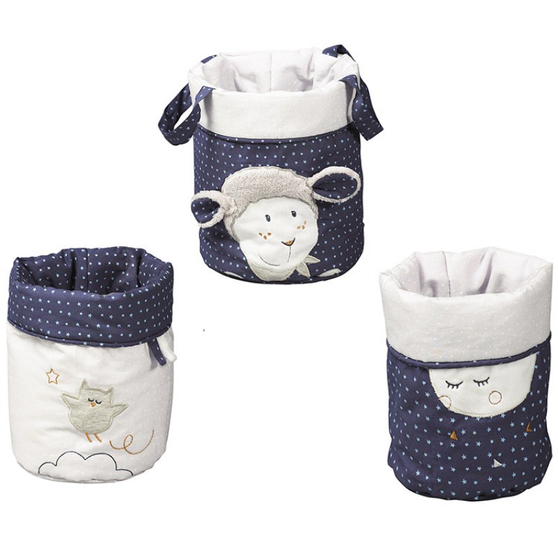Lot de 3 paniers de toilette Merlin Sauthon