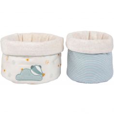 Lot de 2 panières de rangement Felix et Léo - Nattou