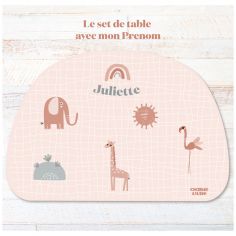 Set de table Sofia Animaux personnalisable - Charlie et Suzie