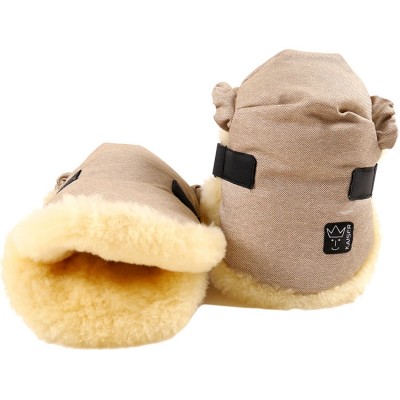 Moufles pour poussette Twoolly mélange sable Kaiser