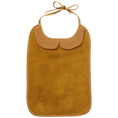 Grand bavoir bambou et gaze de coton havane BB & Co