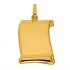 Pendentif Parchemin (or jaune 750°) - Berceau magique bijoux Pendentif Parchemin (or jaune 750°) - Berceau magique bijoux
