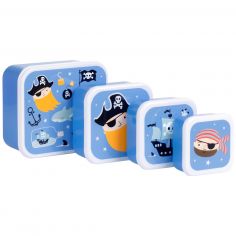 Lot de 4 boîtes à goûter Pirates - A Little Lovely Company