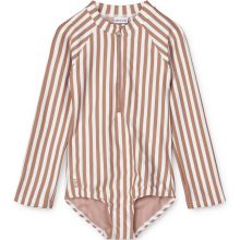 Combinaison maillot de bain Magali Tuscany rose et crème (12-18 mois)  par Liewood