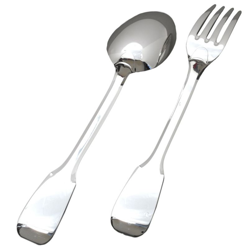 Set 2 couverts bébé Uniplat personnalisable dans son coffret (métal argenté) Daniel Crégut