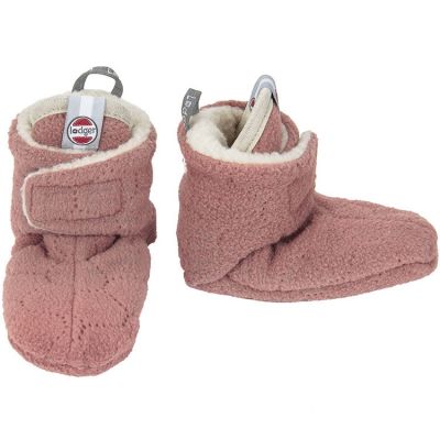 Chaussons vieux rose Botanimal (0-3 mois) Lodger