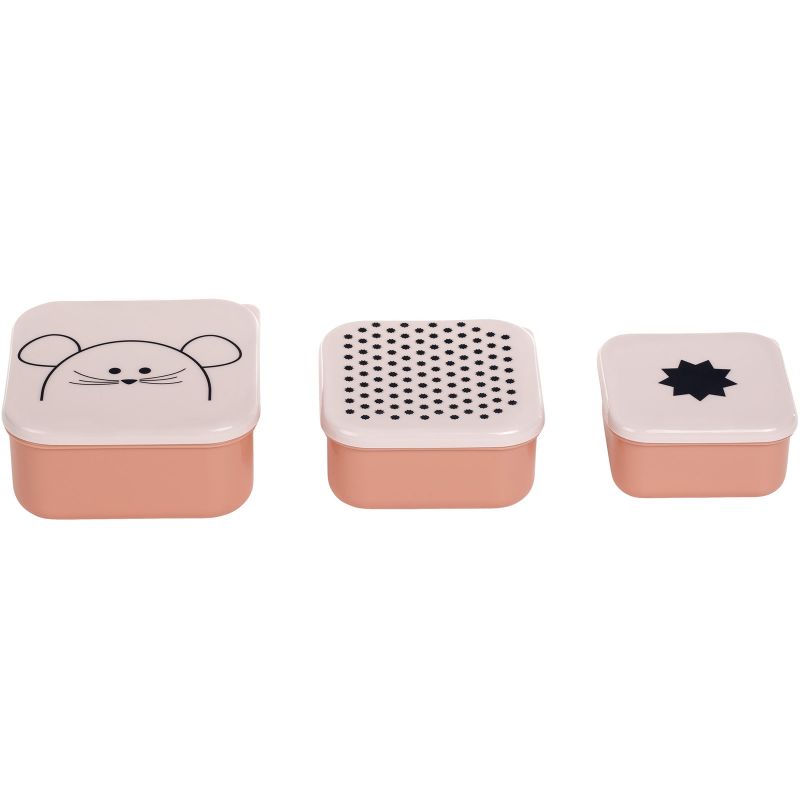 Lot de 3  boîtes à goûter Little Chums souris Lässig
