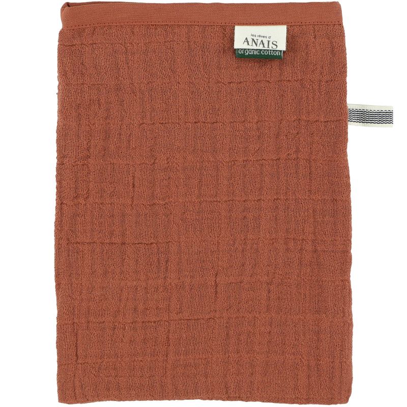 Lot de 2 gants de toilette en mousseline Bliss Rust Trixie