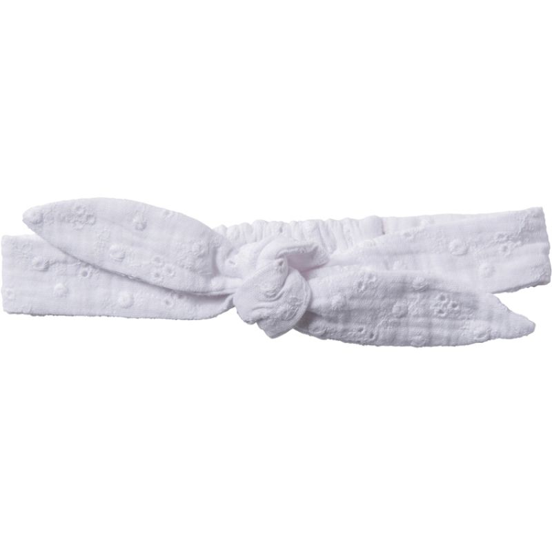 Bandeau cheveux à nouer blanc BB & Co