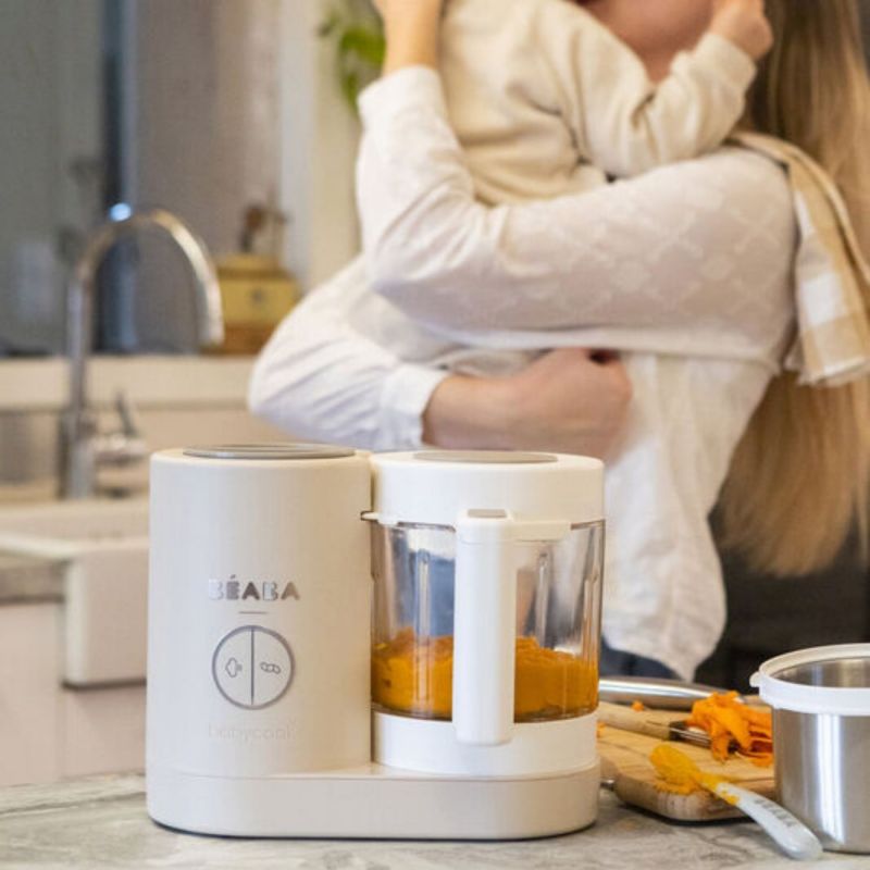 Robot Cuiseur bébé Babycook Neo Terre Argile Béaba Ambiance 2