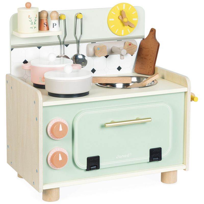 Kitchenette en bois Mamie Soleil (9 pièces) Janod Produit 1