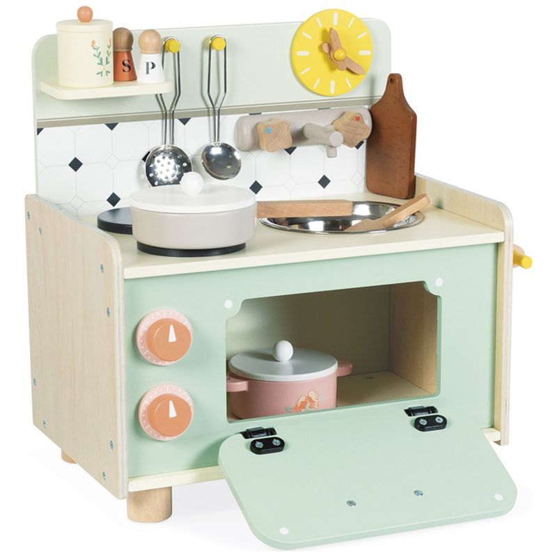 Kitchenette en bois Mamie Soleil (9 pièces) Janod Produit 4