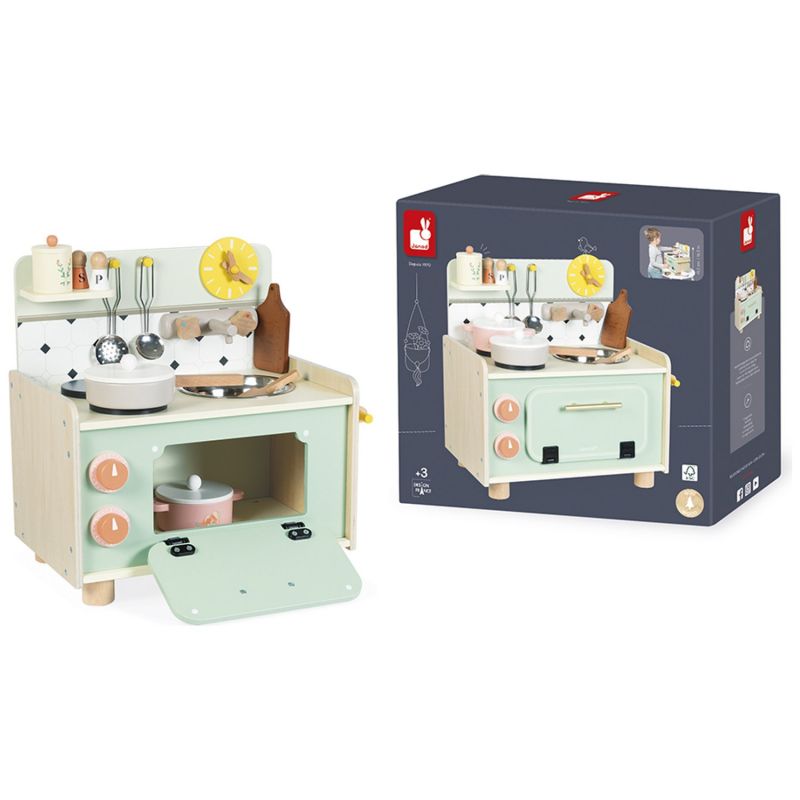 Kitchenette en bois Mamie Soleil (9 pièces) Janod Produit 8