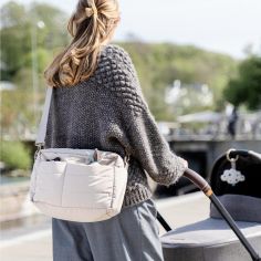 Sac à poussette matelassé Sable