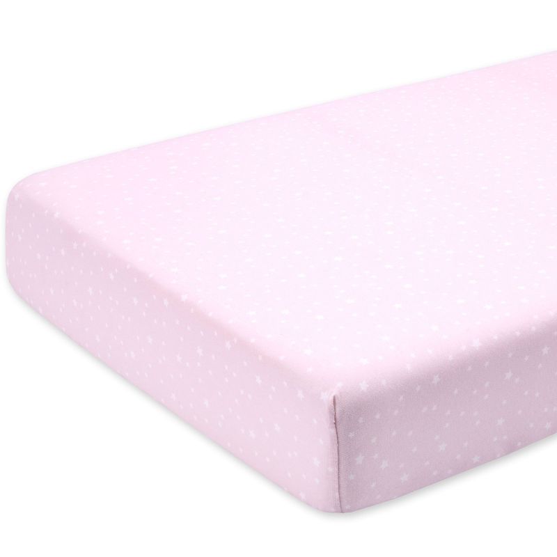 Drap housse de berceau rose Stary cristal (40 x 90 cm) Bemini