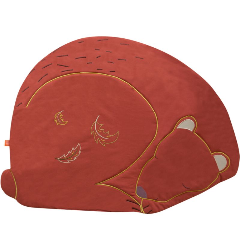 Tapis d'éveil Nomade Ours Brique (103 x 76 cm) L'oiseau bateau